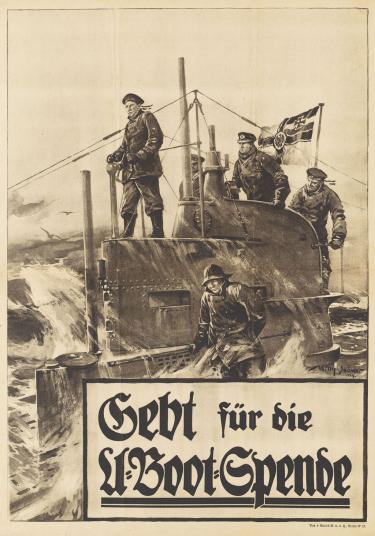 Plakat zur U-Boot-Spende von 1917.